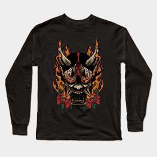 Hannya Mask Long Sleeve T-Shirt